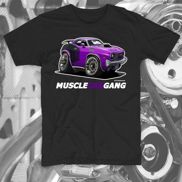 1971 Plymouth ‘CUDA 440-6 Pack Tee (Purple)
