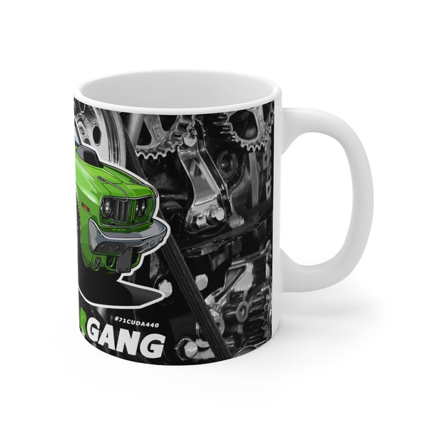 71 Plymouth Cuda 440+6 Mug 11oz