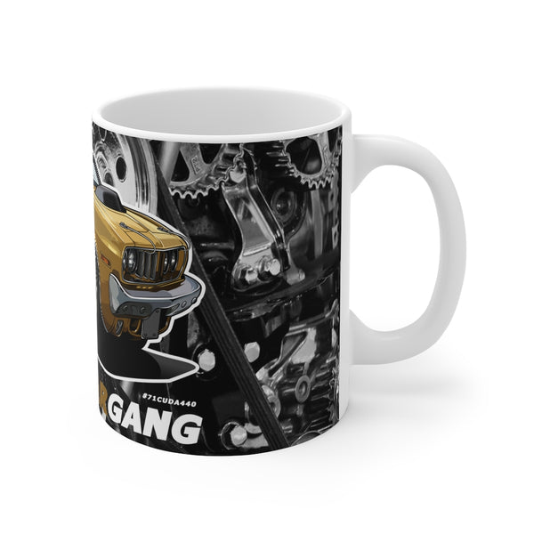 71 Plymouth Cuda 440+6 Mug 11oz
