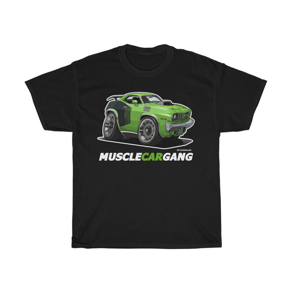 1971 Plymouth ‘CUDA 440-6 Pack Tee (Lime)