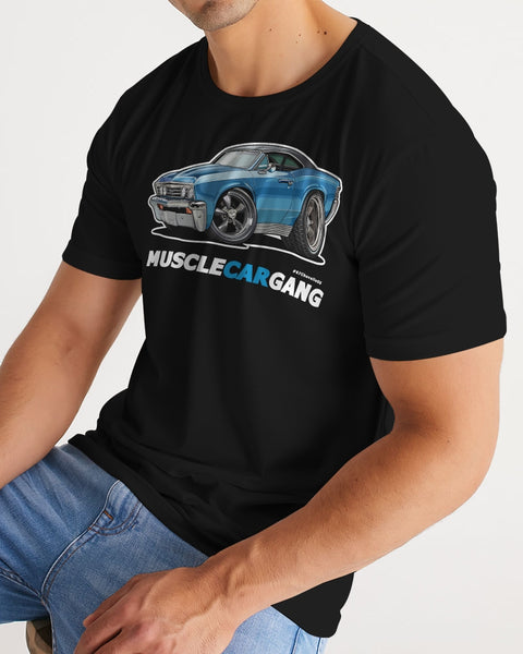HD - 1967 Chevelle SS Marina Blue (Black) Men's Tee
