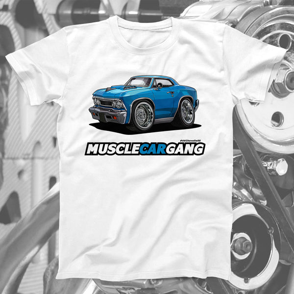 1966 Chevelle SS 396 T-Shirt (Marina Blue)