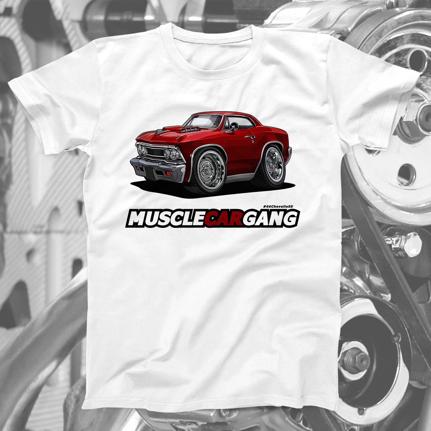 1966 Chevelle SS 396 T-Shirt (Maroon)