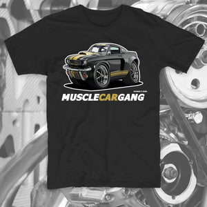 1966 Mustang G.T.350H Black Tee