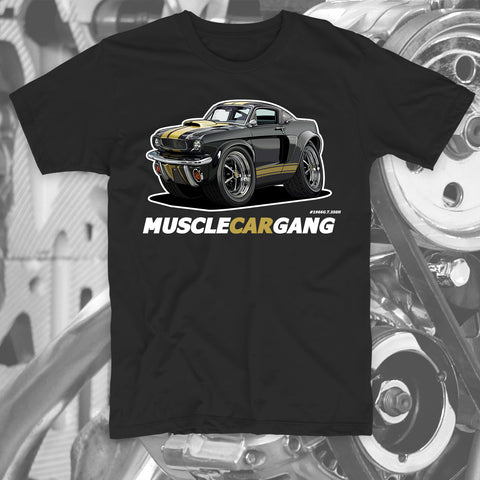 1966 Mustang G.T.350H Black T-Shirt