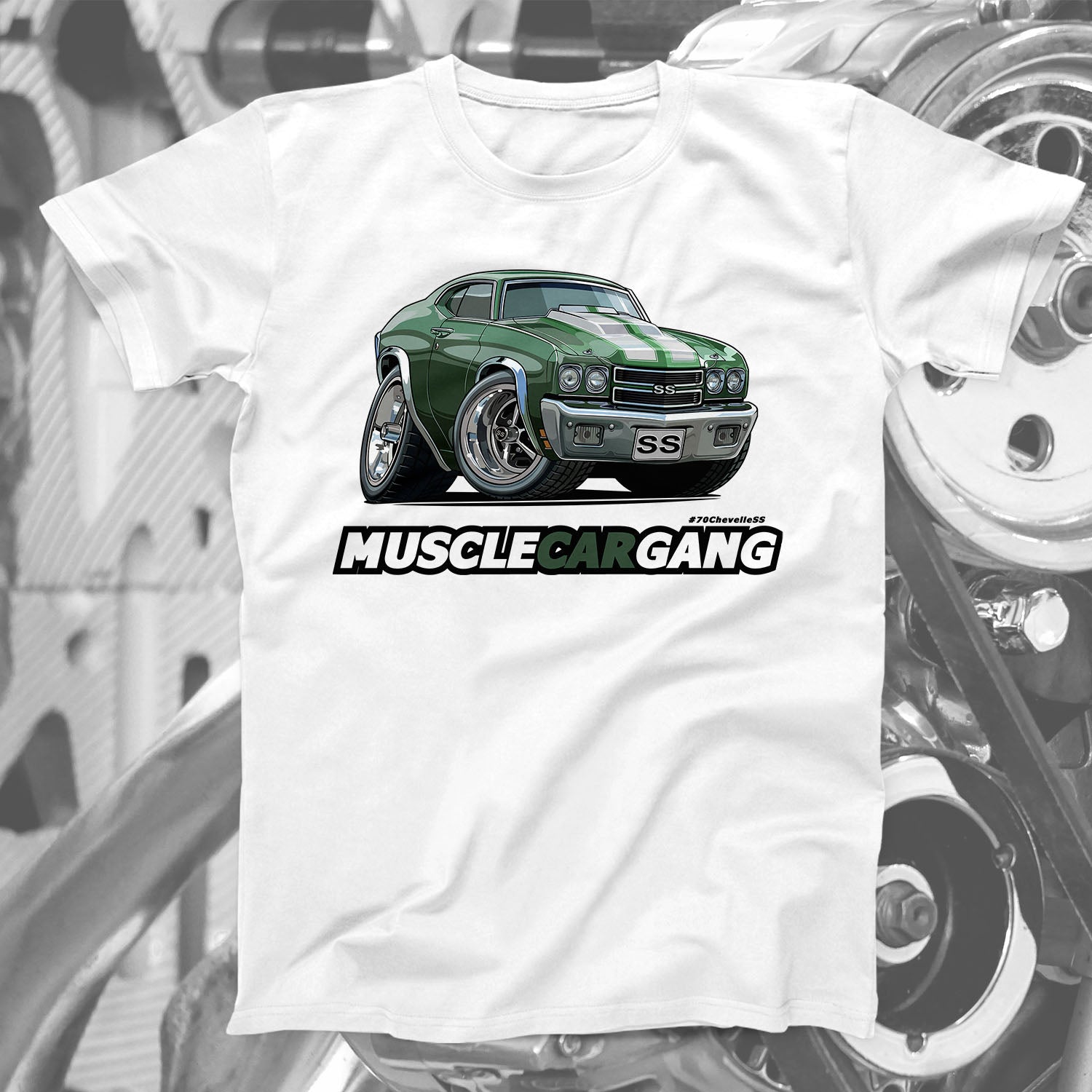 1970 CHEVELLE SS T-Shirt (Forest Green)