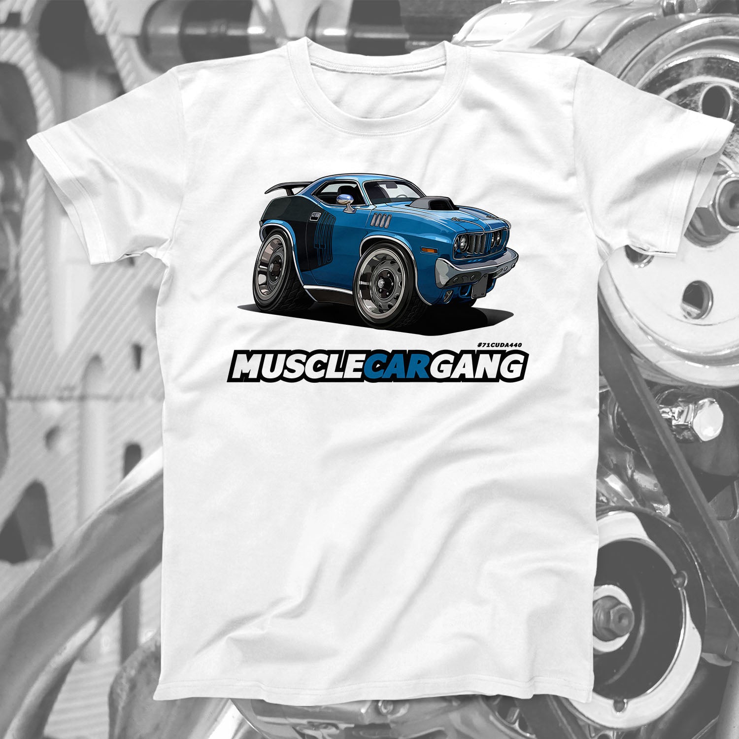 1971 Plymouth ‘CUDA 440-6 Pack Tee