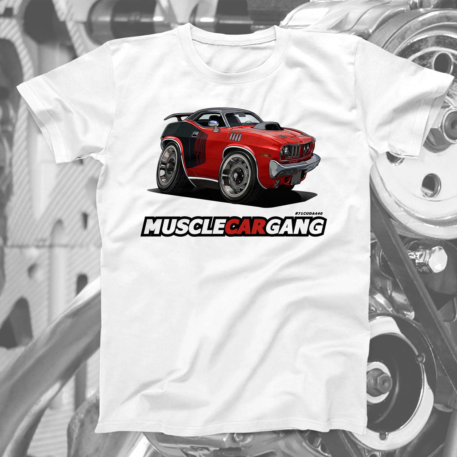 1971 Plymouth ‘CUDA 440-6 Pack Tee