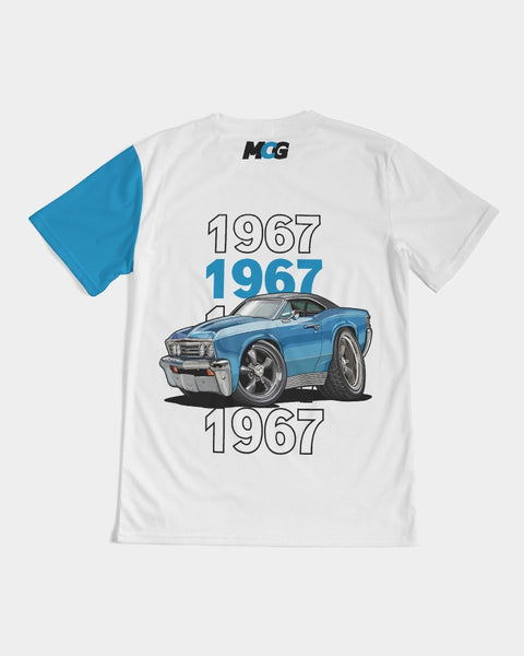 HD - 1967 Chevelle SS 396 Marina Blue Men's Tee