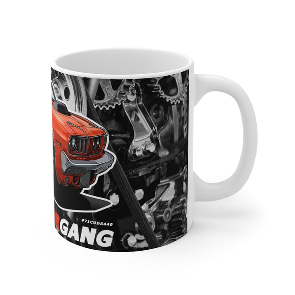 71 Plymouth Cuda 440+6 Mug 11oz