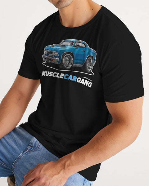 HD - 1966 Chevelle SS 396 Marina Blue (Black) Men's Tee