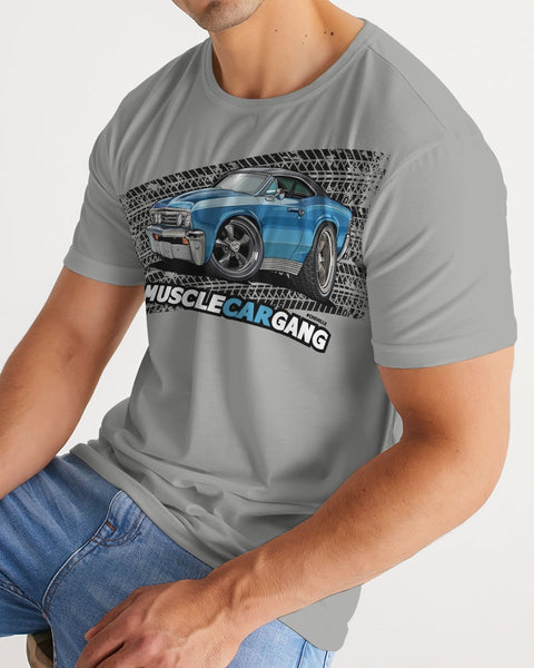 HD - 1967 Chevelle SS Marina Blue (Gray) Men's Tee